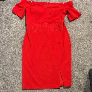 Strapless Red Dress